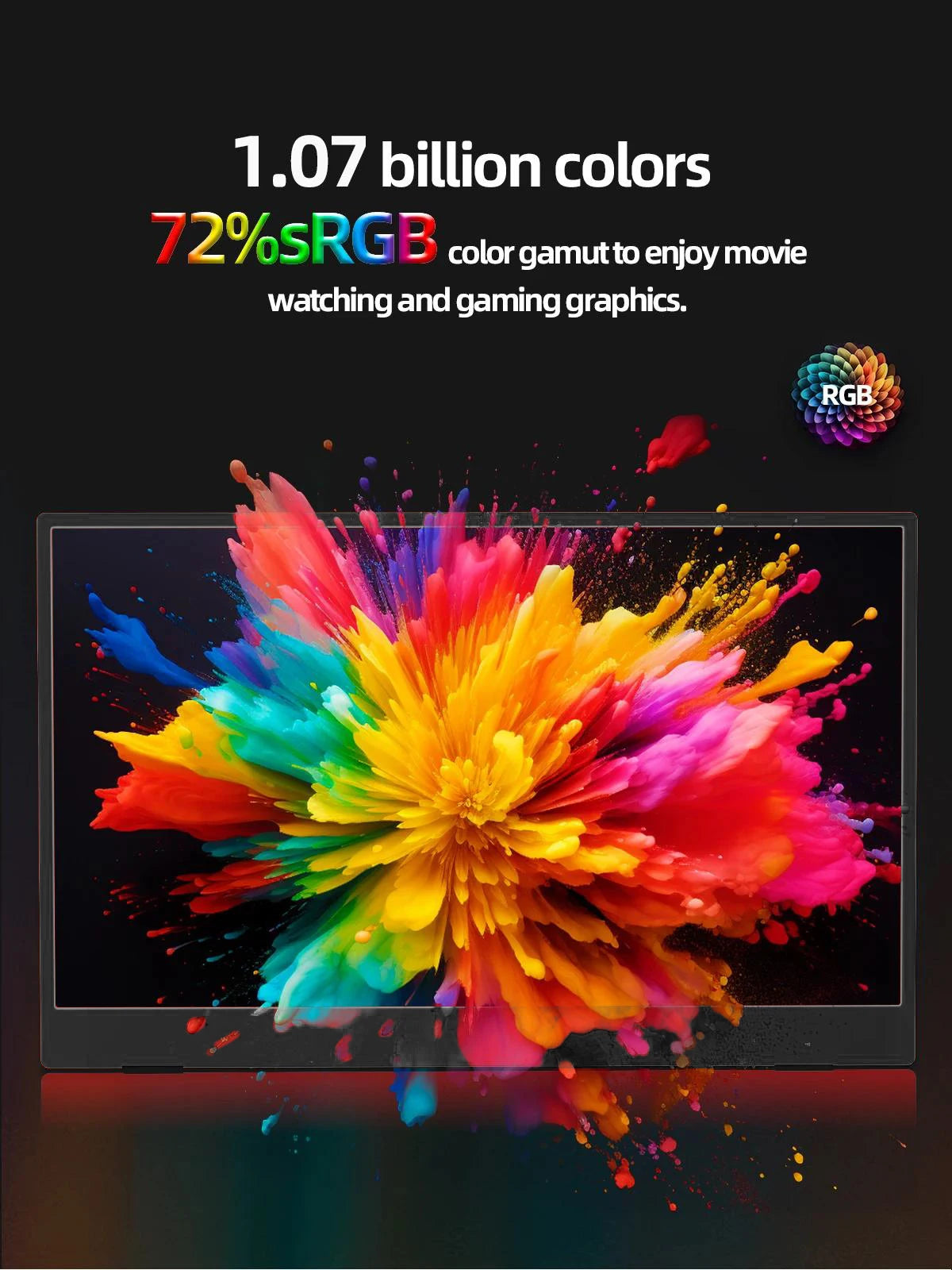 Monitor portatil FULL HD de 15.6 para gaming y oficina